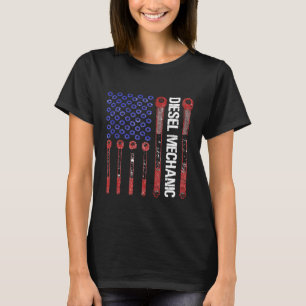 Camiseta Mens Diesel Mechanical Torque Wrench Usa American