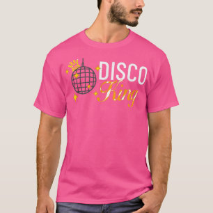 Camiseta Mens Disco King Music Light Ball Party Night Danci