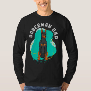 Camiseta Mens Doberman Pai Men Animal Pet Pai Doberman Dobe
