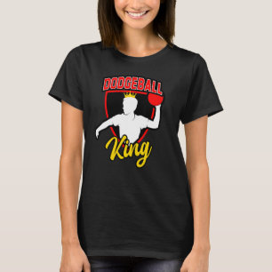Camiseta Mens Dodgeball King para Dodgeball e Dodgeball M