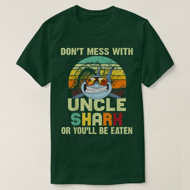 Camiseta Mens Dotaram Tee Para Tio Não Mess Com Tio Shar (Frente do Design)