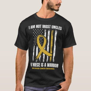 Camiseta Mens Dourados Infância Cancer Conscientização