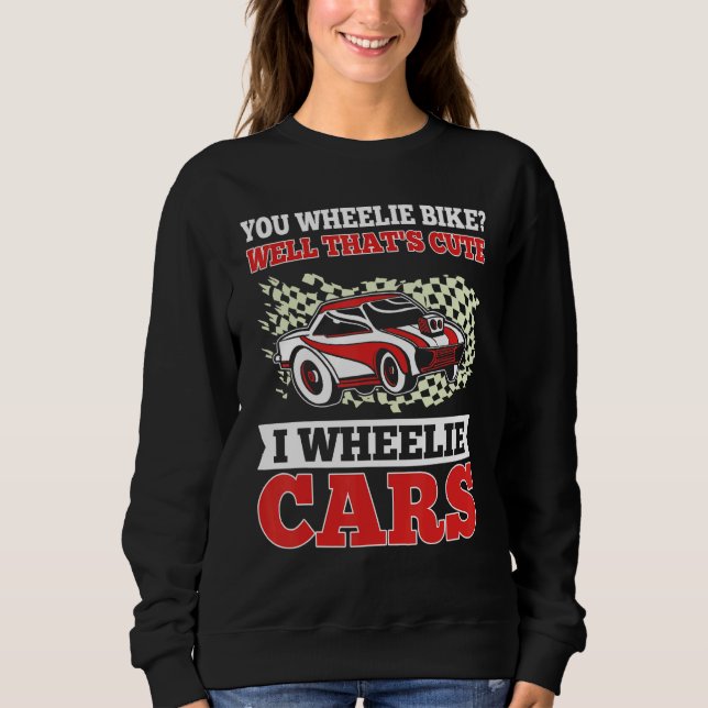 Camiseta Mens   Drag Racing I Wheelie Cars Race Car Driver  (Frente)