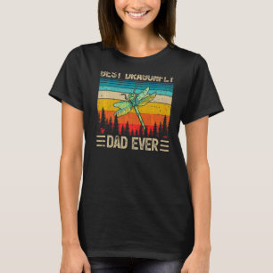 Camiseta Mens Dragonfly Vintage Melhor Pai De Dragonfly Eve