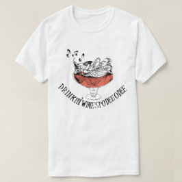 Camiseta Mens - Drinkin' Wine Spodie Odie