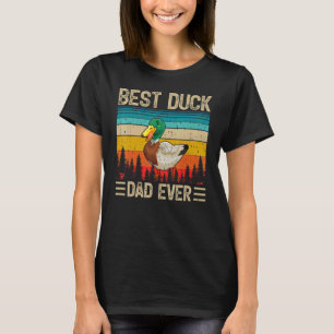 Camiseta Mens Duck Bird Vintage Melhor Pai De Pato Nunca Pa