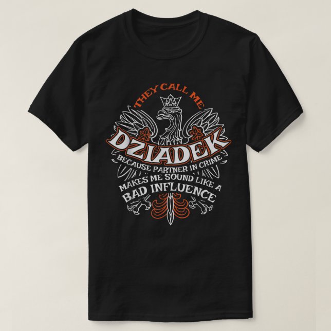 Camiseta Mens Dziadek Polish American Grandads Dziadzia Dyn (Frente do Design)