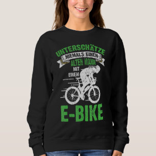 Camiseta Mens E Bike Bicicleta Velho Dizendo Ebike Masculin