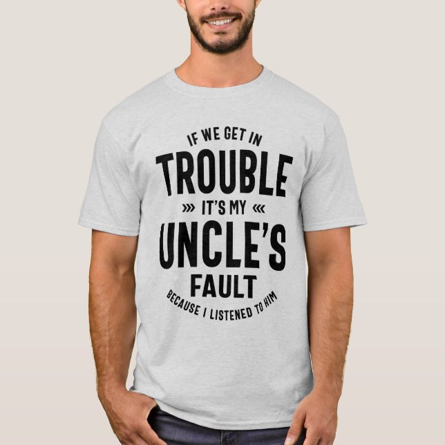 Camiseta Mens, é o Faut Padre Gift do meu tio. (Frente)