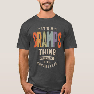 Camiseta Mens é um vovô, coisa engraçada, vovô Pai