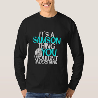 Camiseta Mens é uma coisa do Samson que você não entenderia
