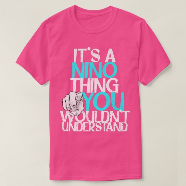 Camiseta Mens É Uma Coisa Nino Que Você Não Entenderia Prem (Frente do Design)