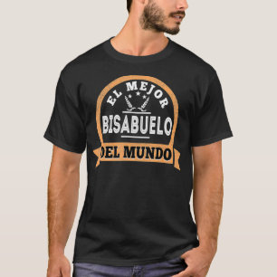 Camiseta Mens El Mejor Bisabuelo Del Mundo Melhor Espanha