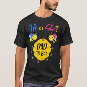 Camiseta Mens Ele ou Ela Pai de ser gênero Reveal Baby Show