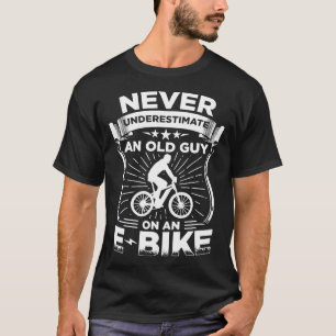 Camiseta Mens Electric Mountain Bike Pai E Bike Avô Cyc