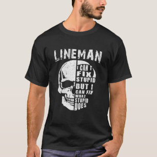 Camiseta Mens Electric Power Lineman I Não Consigo Corrigir