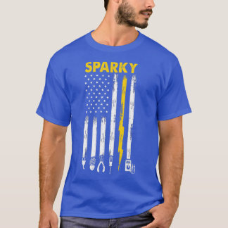 Camiseta Mens Eletronics US Flag Sparky
