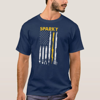 Camiseta Mens Eletronics US Flag Sparky 