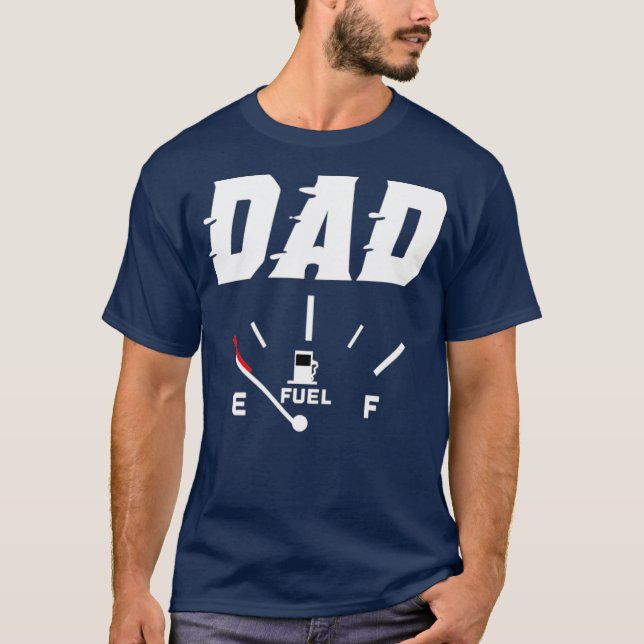 Camiseta Mens Em Execução Em Novo papai Vazio (Frente)