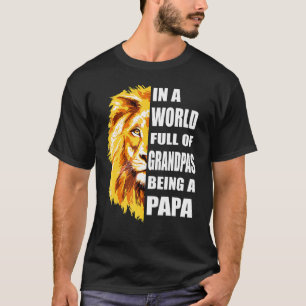Camiseta Mens Em Um Cheio Mundial De Avós Sejam Um Vovô Pap