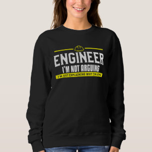 Camiseta Mens Engenheiro Não Estou Argumentando Estou Apena