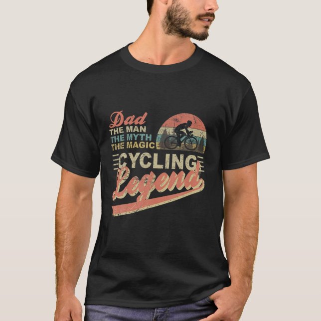Camiseta Mens Engraçada Bicicleta De Ciclismo Para O Pai I  (Frente)