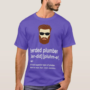 Camiseta Mens Engraçado Barba Marrom Presente para Homens