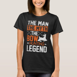 Camiseta Mens Engraçado Caçador de Arcos Mitos Caça de Arco