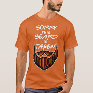 Camiseta Mens Engraçado Casal De Barba Desculpe A Barba Del