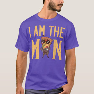 Camiseta Mens Engraçado Citar Foodies Eu Sou Um Pizzaman En