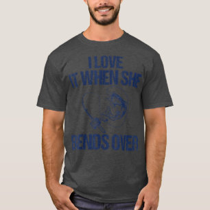 Camiseta Mens Engraçado Design De Pesca Para Homens, Eu Ado