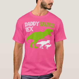 Camiseta Mens Engraçado Dia de os pais Daddysaurus T Rex Gi
