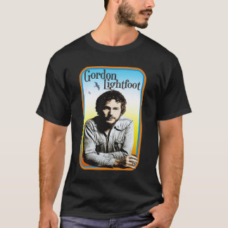 Camiseta Mens Engraçado Gordon Lightfoot Gift Para Fãs De M