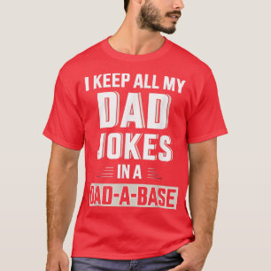 Camiseta Mens Engraçado guarde todas as minhas piadas pais