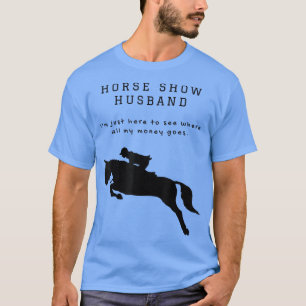 Camiseta Mens Engraçado Horse Show Marido Para Hunter Jumpe