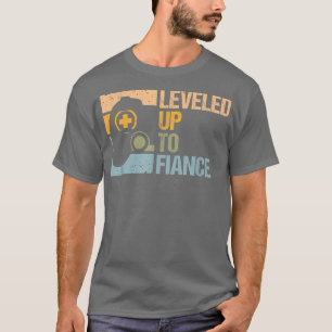Camiseta Mens Engraçado Levado Até Fiance Design