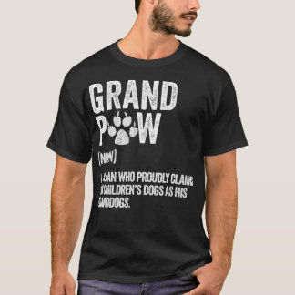 Camiseta Mens Engraçado, Melhor Cachorro Vovô, Retro.