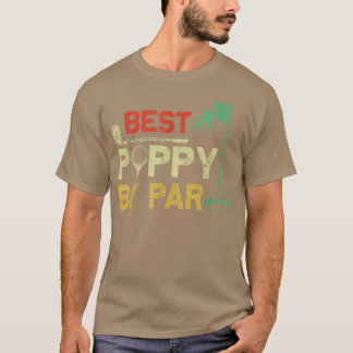 Camiseta Mens Engraçado Melhor Papoila Por Par Dia de os pa