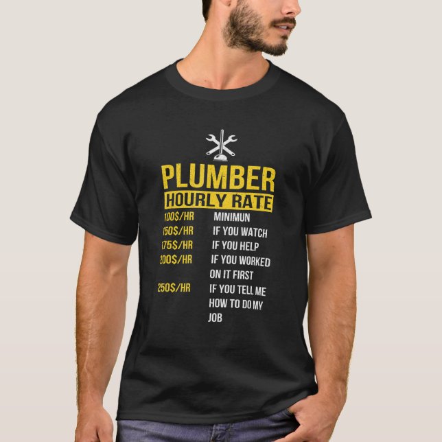 Camiseta Mens Engraçado Mestre Plumbador Ferramentas Pai Pl (Frente)