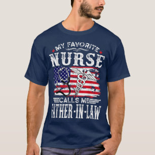 Camiseta Mens Engraçado Minha Enfermeira Favorita Me Chama