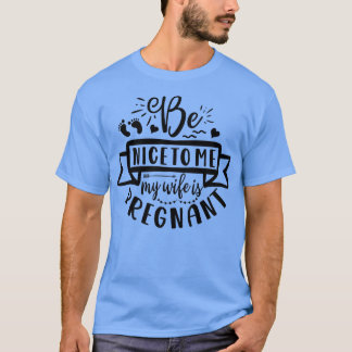 Camiseta Mens Engraçado. Minha esposa está grávida.