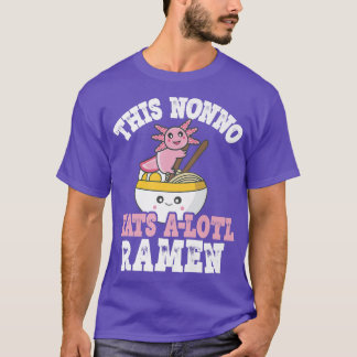 Camiseta Mens Engraçado Não Ramen Axolotl Pun Este Não Come
