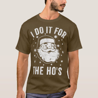 Camiseta Mens Engraçado Noel Clause Eu faço isso para os Pa