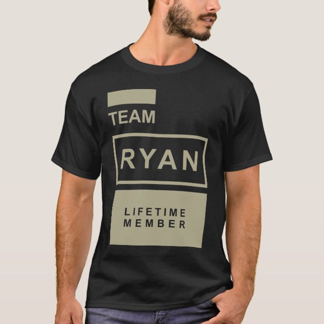 Camiseta Mens Engraçado Nome Personalizado Ryan (Frente)