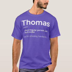 Camiseta Mens Engraçado Nome Personalizado Thomas