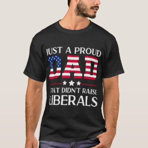 Camiseta Mens Engraçado Pai Anti-Liberal Republicano Oferec