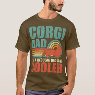 Camiseta Mens Engraçado Pai De Corgi Como Um Pai Regular Ma