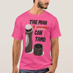 Camiseta Mens Engraçado Sarcástico Suado Cheiro Homem Sem D
