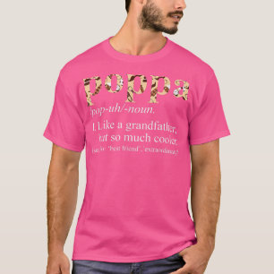 Camiseta Mens Engraçado Tie Morre Legal Poppa Como um Avô 
