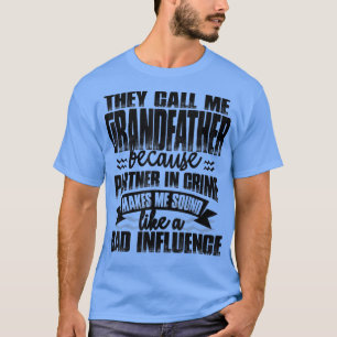 Camiseta Mens Engraçados Chamam-Me Avô Como